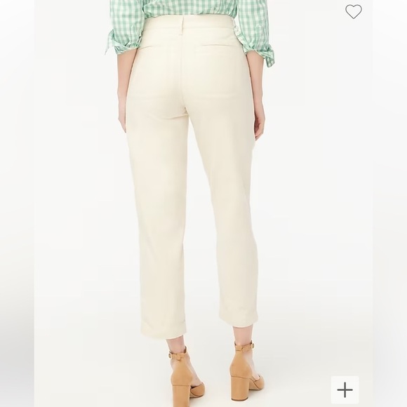 J. Crew Factory Cotton camp pants BJ493 18 tan ecru - Picture 2 of 4